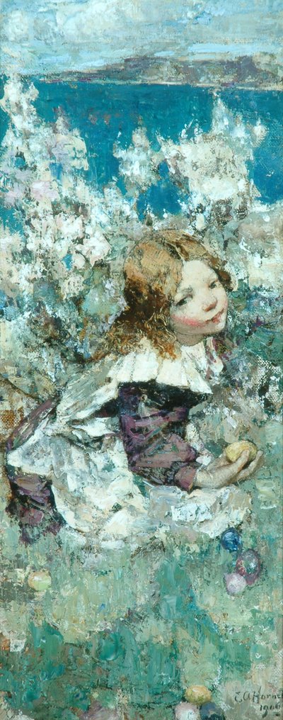 Enfant au Printemps - Edward Atkinson Hornel