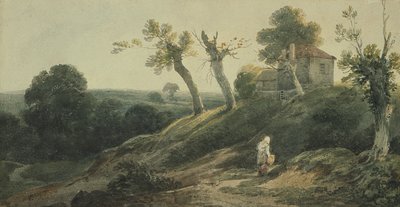 Paysage avec un Cottage - Edward Bird