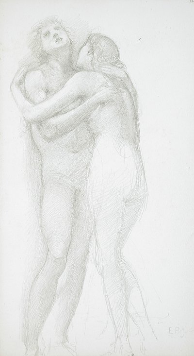 Deux nus enlacés - Edward Burne-Jones