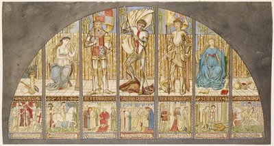 Guerres des Roses - Édouard IV, Henri VI, Saint Georges avec allégorie - Edward Burne-Jones