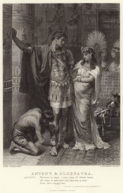 Antoine et Cléopâtre, Antoine et Cléopâtre, Acte III, Scène IX - Edward Burne Jones