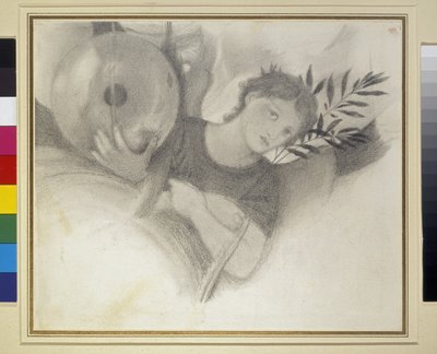 Étude pour une tête dans Les Jours de la Création, vers 1871 - 1875 - Edward Burne Jones