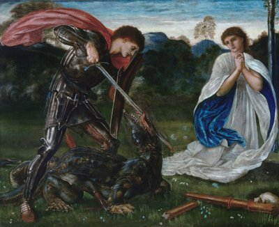Le combat : Saint-Georges tue le dragon VI - Edward Burne-Jones