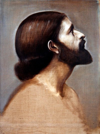 Tête de portrait du roi Cophetua - Edward Coley Burne Jones