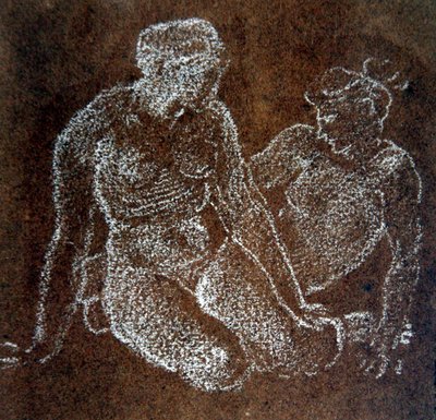 Étude de deux nus féminins assis - Edward Coley Burne Jones