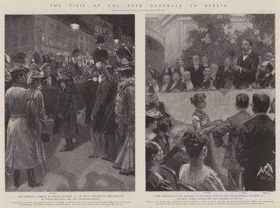 La visite des généraux boers à Berlin (litho) - Edward Cucuel