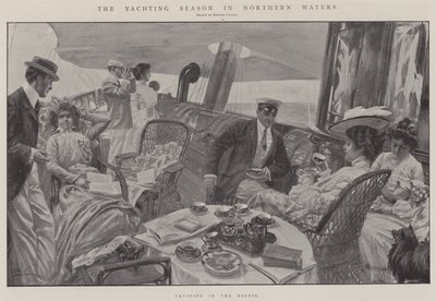 La saison de la plaisance dans les eaux du Nord (litho) - Edward Cucuel