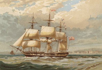 En route, dans la Tamise au large de Gravesend - Edward Duncan