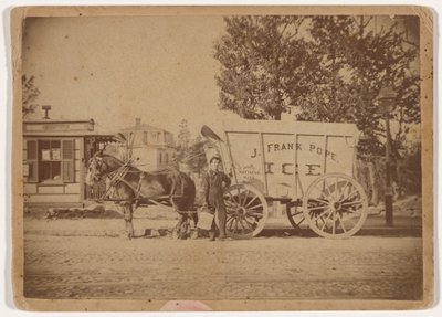 J. Frank Pope Ice Wagon, c. 1885 (photo) - Edward Edwards