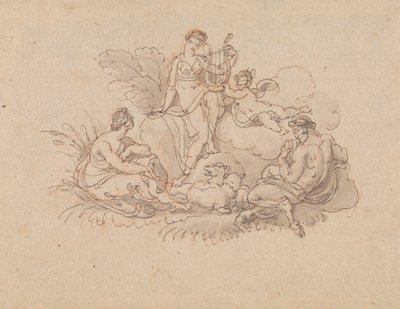 Érato et Pan - Edward Francis Burney