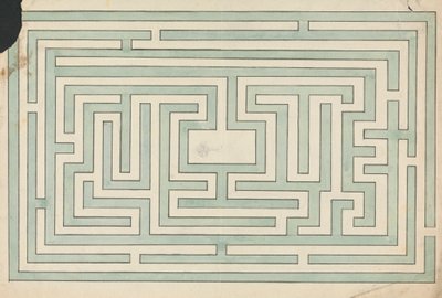 Labyrinthe à Walworth, Surrey - Edward Francis Burney