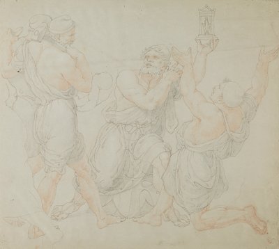 Étude pour les figures de Demitrius et deux ouvriers - Edward Francis Burney