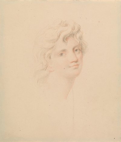 Étude de tête féminine - Edward Francis Burney