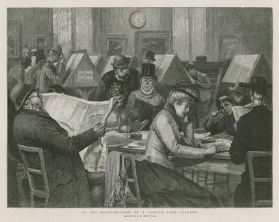 Dans la salle de lecture d