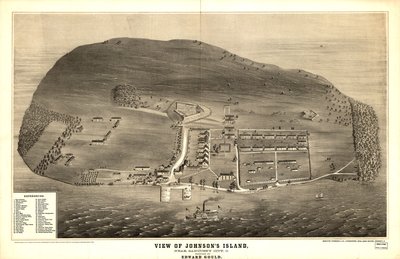 Dessin en perspective des fortifications - Edward Gould