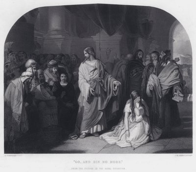 "Va, et ne pèche plus" - Edward Henry (after) Corbould
