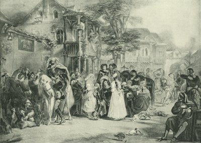 Chaucer et les pèlerins de Canterbury - Edward Henry Corbould