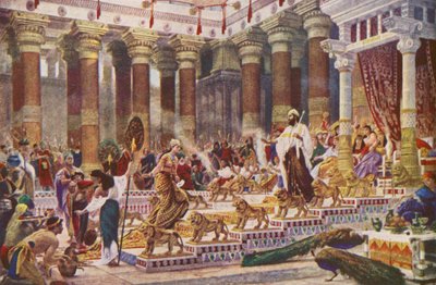 La visite de la reine de Saba au roi Salomon - Edward John (after) Poynter
