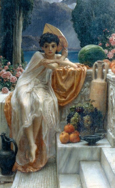 Sur les marches du temple - Edward John Poynter