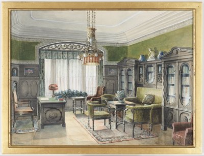 Intérieur de la bibliothèque - Edward Lamson Henry