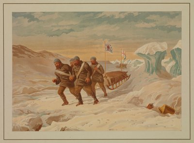 Croquis polaires. Retour au navire après une tentative infructueuse de trouver le pôle Nord - Edward Lawton Moss