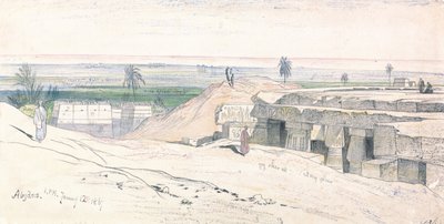Abydos, 13 heures, 12 janvier 1867 (134) - Edward Lear