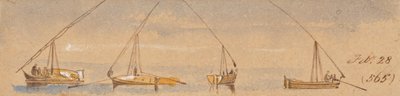 Bateaux (dahabeahs) ; 28 février [1867] (565) - Edward Lear