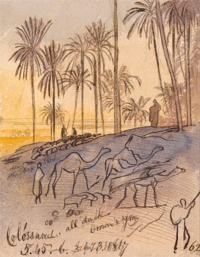 Colósaneh, 17 h 45 - 18 h, 3 janvier 1867 (62) - Edward Lear