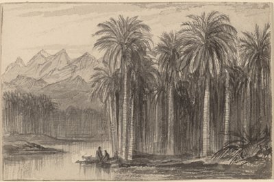 Figures partant en canoës d