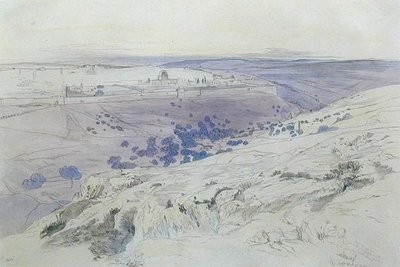 Jérusalem, 24-28 avril 1858 - Edward Lear