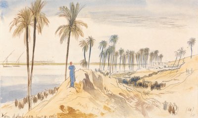 Kom el Amhr, 13 heures, 4 janvier 1867 (68) - Edward Lear