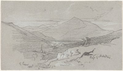Vue sur les montagnes depuis Antrodoco - Edward Lear