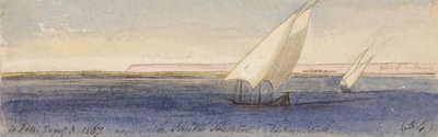 Près de Nesle Sheikh Hassan, en regardant vers le sud - Edward Lear