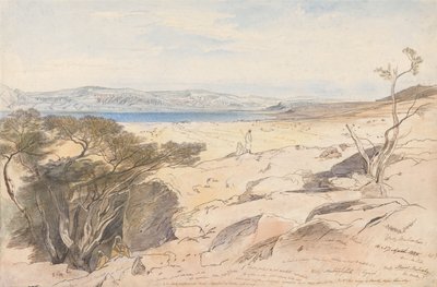 Mer Morte, 16 et 17 avril 1858 - Edward Lear