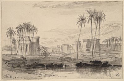 Thèbes - Edward Lear