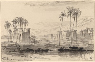 Thèbes, 1884-1885 - Edward Lear