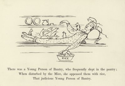 Il y avait une jeune personne de Bantry, qui dormait fréquemment dans le garde-manger - Edward Lear