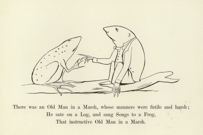 Il y avait un vieil homme dans un marais, dont les manières étaient futiles et dures - Edward Lear