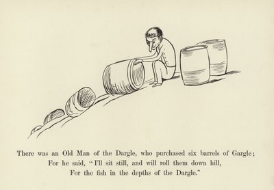 Il y avait un vieil homme de Dargle, qui acheta six barils de Gargle - Edward Lear