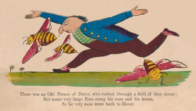 Il y avait une vieille personne de Douvres..., vers 1840 - Edward Lear