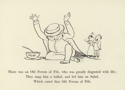 Il y avait une vieille personne de Fife, qui était très dégoûtée de la vie - Edward Lear
