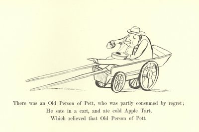 Il y avait une vieille personne de Pett, qui était en partie consumée par le regret - Edward Lear