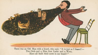 Il y avait un vieil homme avec une barbe, qui disait : 