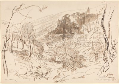 Vue de Ceriana - Edward Lear