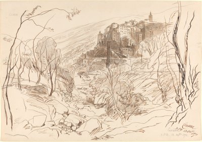 Vue de Ceriana, 1870 - Edward Lear