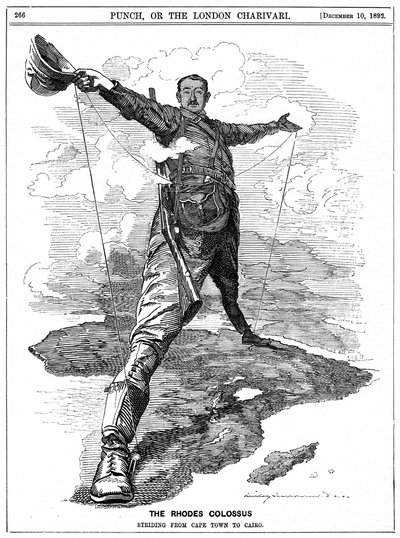 Cecil John Rhodes, extrait de Punch - Edward Linley (after) Sambourne