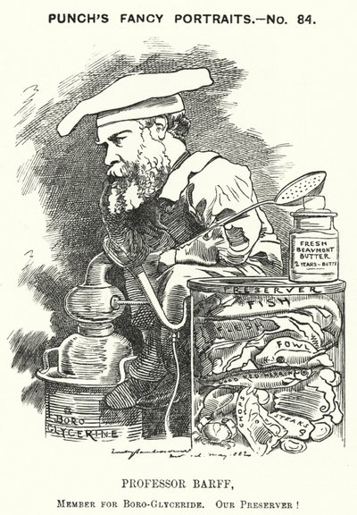Caricature de Punch : Frederick Settle Barff - Edward Linley (after) Sambourne
