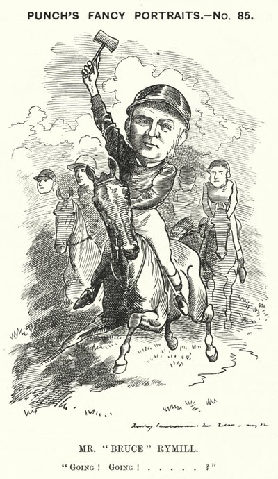 Caricature de M. "Bruce" Rymill (gravure) - Edward Linley (after) Sambourne