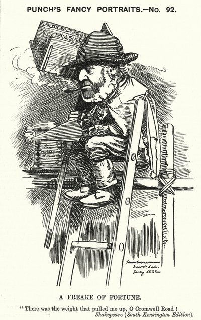Caricature de Punch : Sir Charles James Freake - Edward Linley (after) Sambourne