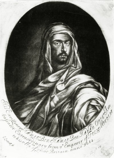 Son Excellence Hamet Ben Hamet Ben Haddu Otter, publié par John Lloyd, 1682 - Edward Luttrell